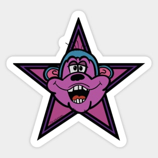 MonkeyHead Star Sticker